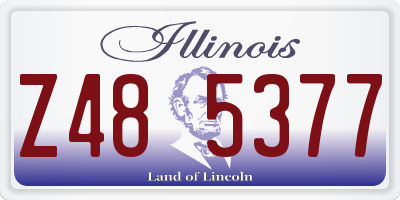 IL license plate Z485377