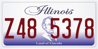 IL license plate Z485378