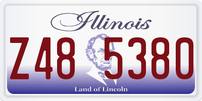 IL license plate Z485380