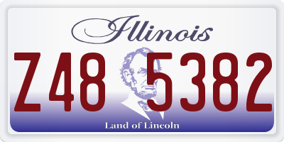 IL license plate Z485382