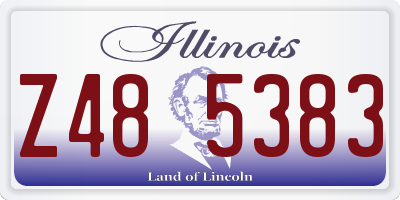 IL license plate Z485383