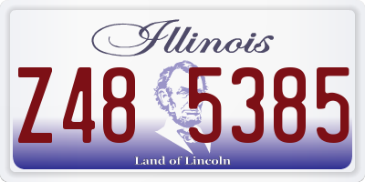 IL license plate Z485385