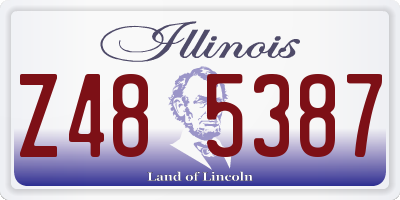 IL license plate Z485387