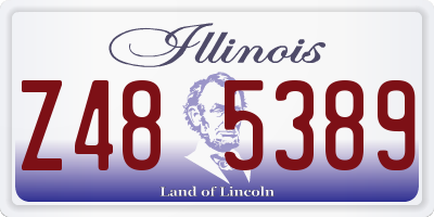 IL license plate Z485389
