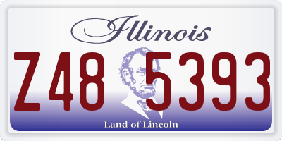 IL license plate Z485393