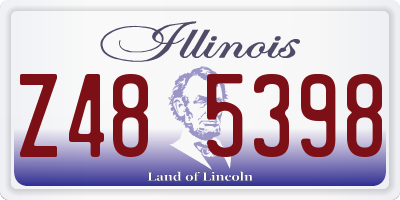 IL license plate Z485398