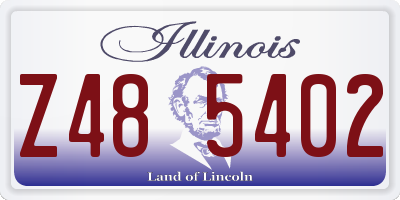 IL license plate Z485402