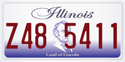 IL license plate Z485411