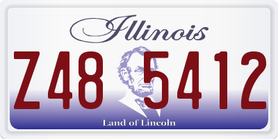 IL license plate Z485412