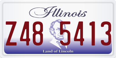 IL license plate Z485413