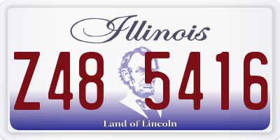 IL license plate Z485416