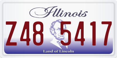 IL license plate Z485417
