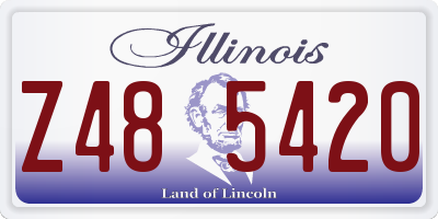 IL license plate Z485420