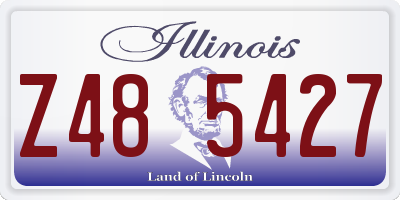 IL license plate Z485427