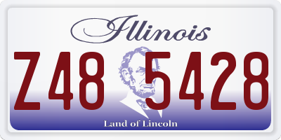 IL license plate Z485428