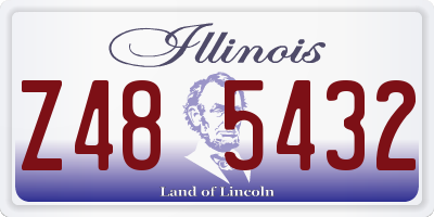 IL license plate Z485432