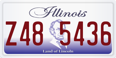IL license plate Z485436