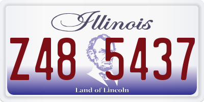 IL license plate Z485437