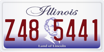 IL license plate Z485441