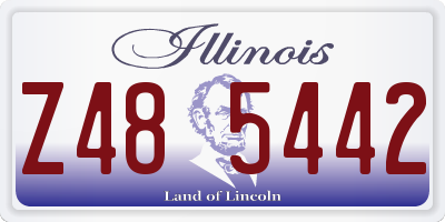 IL license plate Z485442