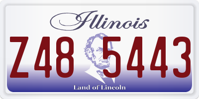 IL license plate Z485443