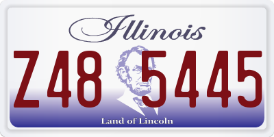 IL license plate Z485445