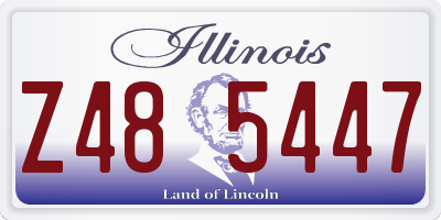 IL license plate Z485447