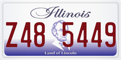 IL license plate Z485449