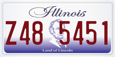 IL license plate Z485451