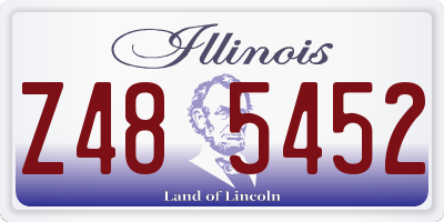 IL license plate Z485452