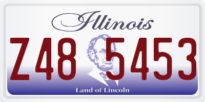 IL license plate Z485453
