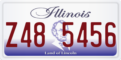 IL license plate Z485456