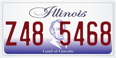 IL license plate Z485468