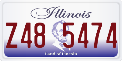 IL license plate Z485474