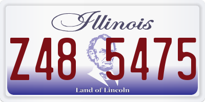 IL license plate Z485475
