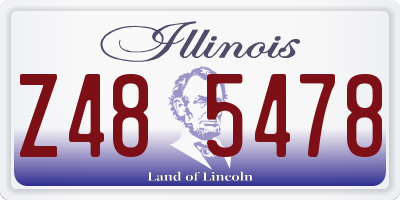 IL license plate Z485478