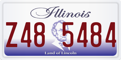 IL license plate Z485484