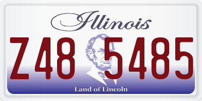 IL license plate Z485485