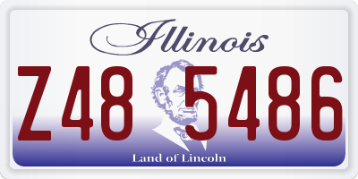 IL license plate Z485486