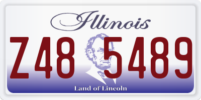 IL license plate Z485489