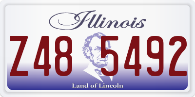 IL license plate Z485492