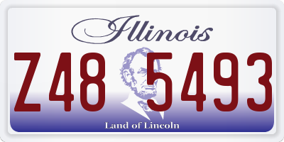 IL license plate Z485493
