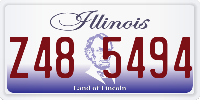 IL license plate Z485494