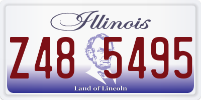 IL license plate Z485495