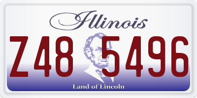 IL license plate Z485496