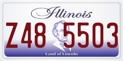 IL license plate Z485503