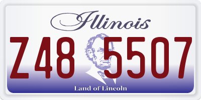 IL license plate Z485507