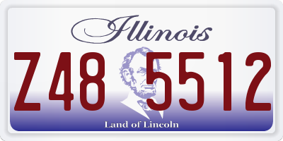 IL license plate Z485512