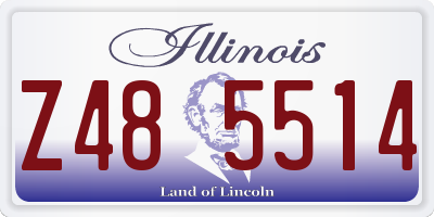 IL license plate Z485514