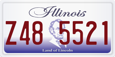 IL license plate Z485521